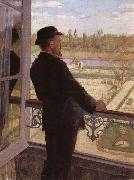 Christian Krohg Portrait of the Artist Karl Nordstrom at Grez oil painting
